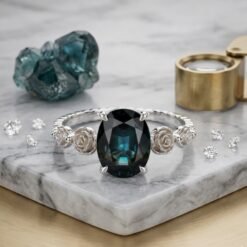 Sapphire and Silver Ring