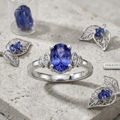 Sapphire in Silver Ring