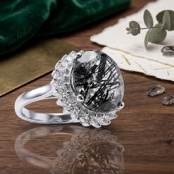 Alternative view of Rutilated Quartz Ring