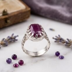 Alternative view of Ruby In Silver Ring